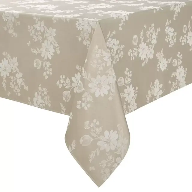 Spring Jubilee Damask 60-Inch x 120-Inch Oblong Tablecloth in Natural