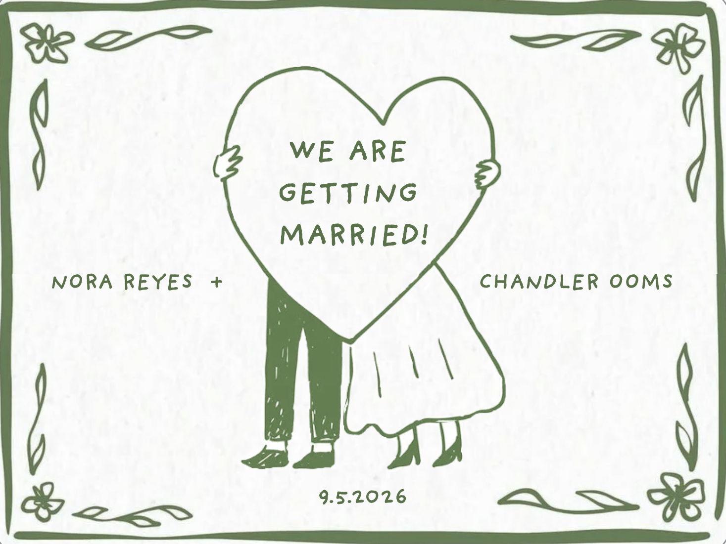 The Wedding Website of Nora Reyes and Chandler Ooms