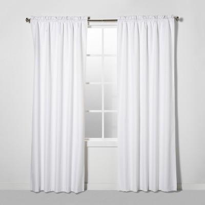 63" X 42" Braxton Blackout Window Curtain Panel White - Eclipse