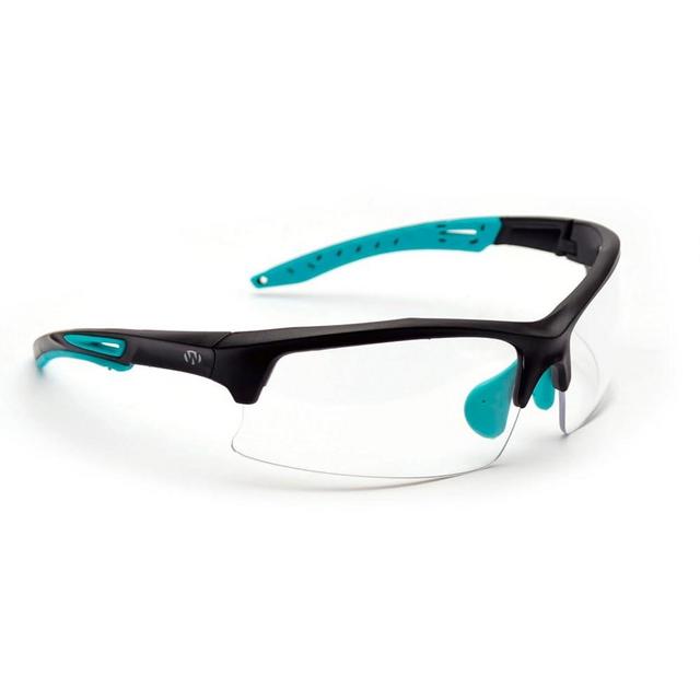 Walker's Unisex Teal Impact Resistant Sport Glasses | Durable Non-Slip Rubberized Frame UV Protection Shooting Outdoor Sports Glasses w/ Clear Lenses