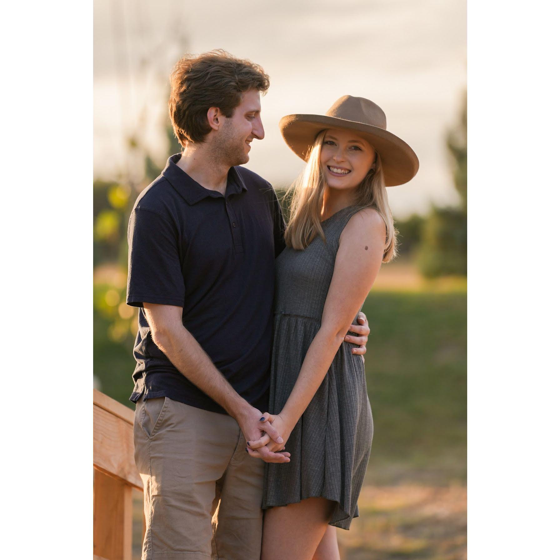 Surprise engagement photo shoot right after Rives proposed in Dripping Springs, TX - Nov 2020