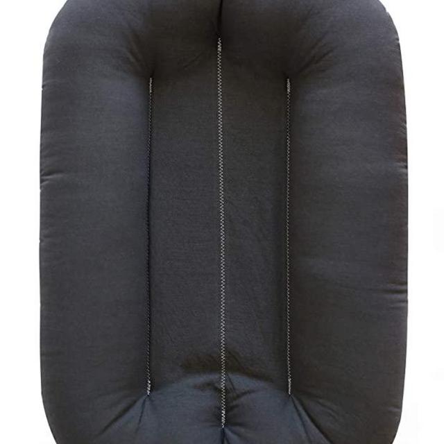 Snuggle Me Organic Bare | Baby Lounger & Infant Floor Seat | Newborn Essentials | Organic Cotton, Fiberfill | Sparrow