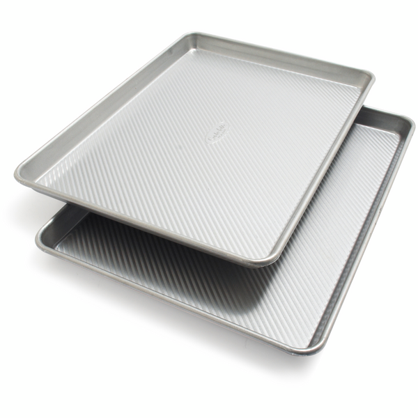 Sur La Table Platinum Pro Half Sheet Pans, 17.25" x 12.25", Set of 2