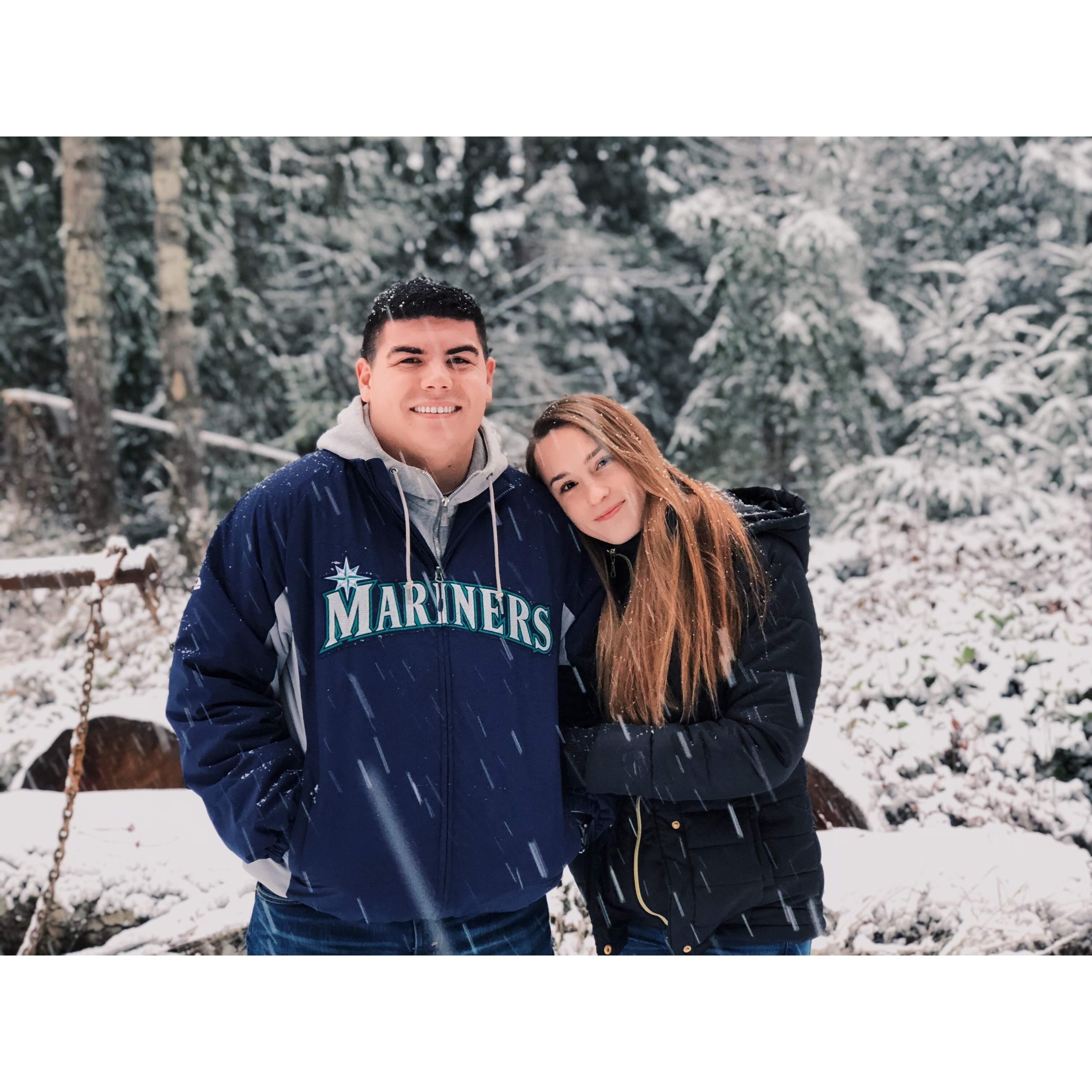 First Christmas snow!