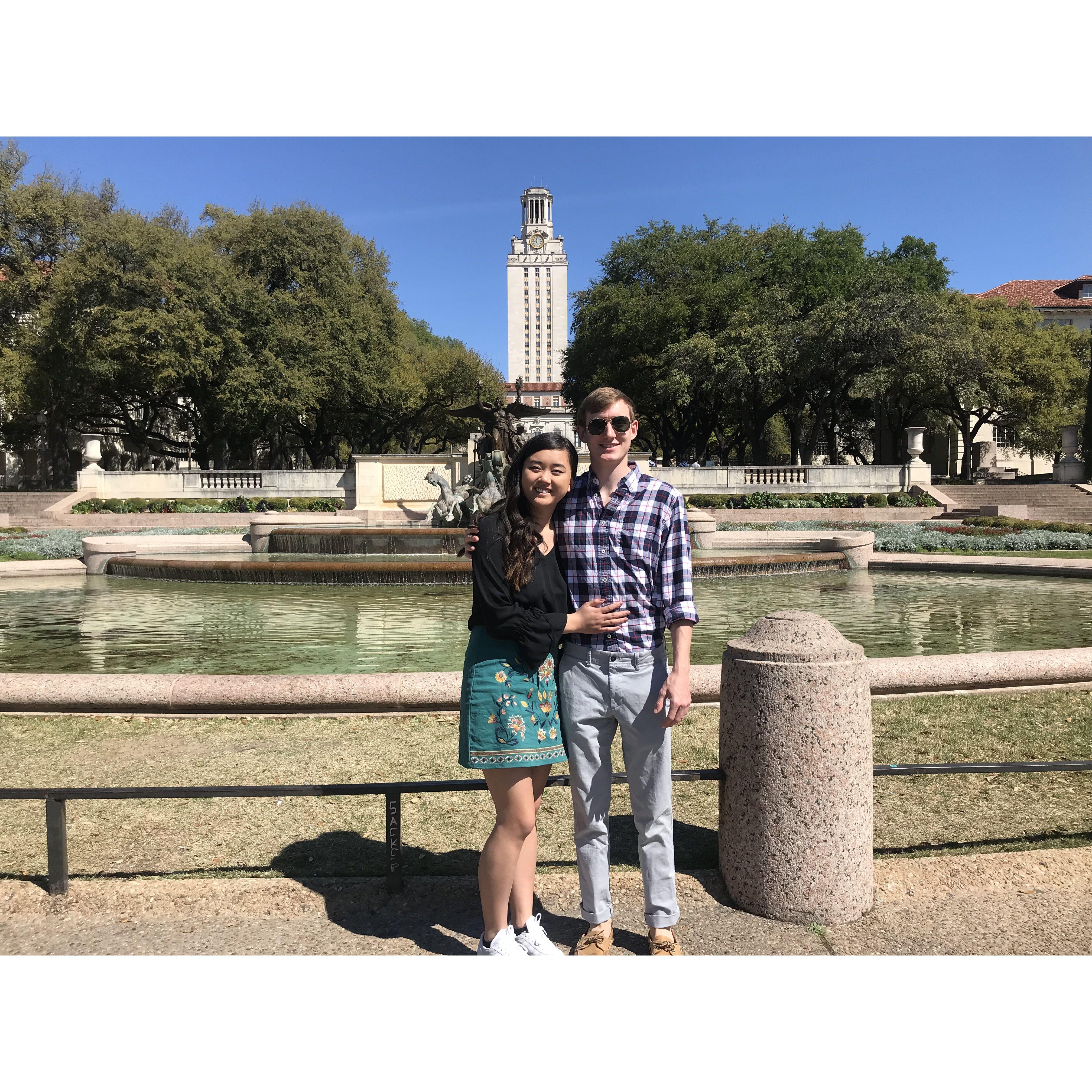 Showing Luke around Texas