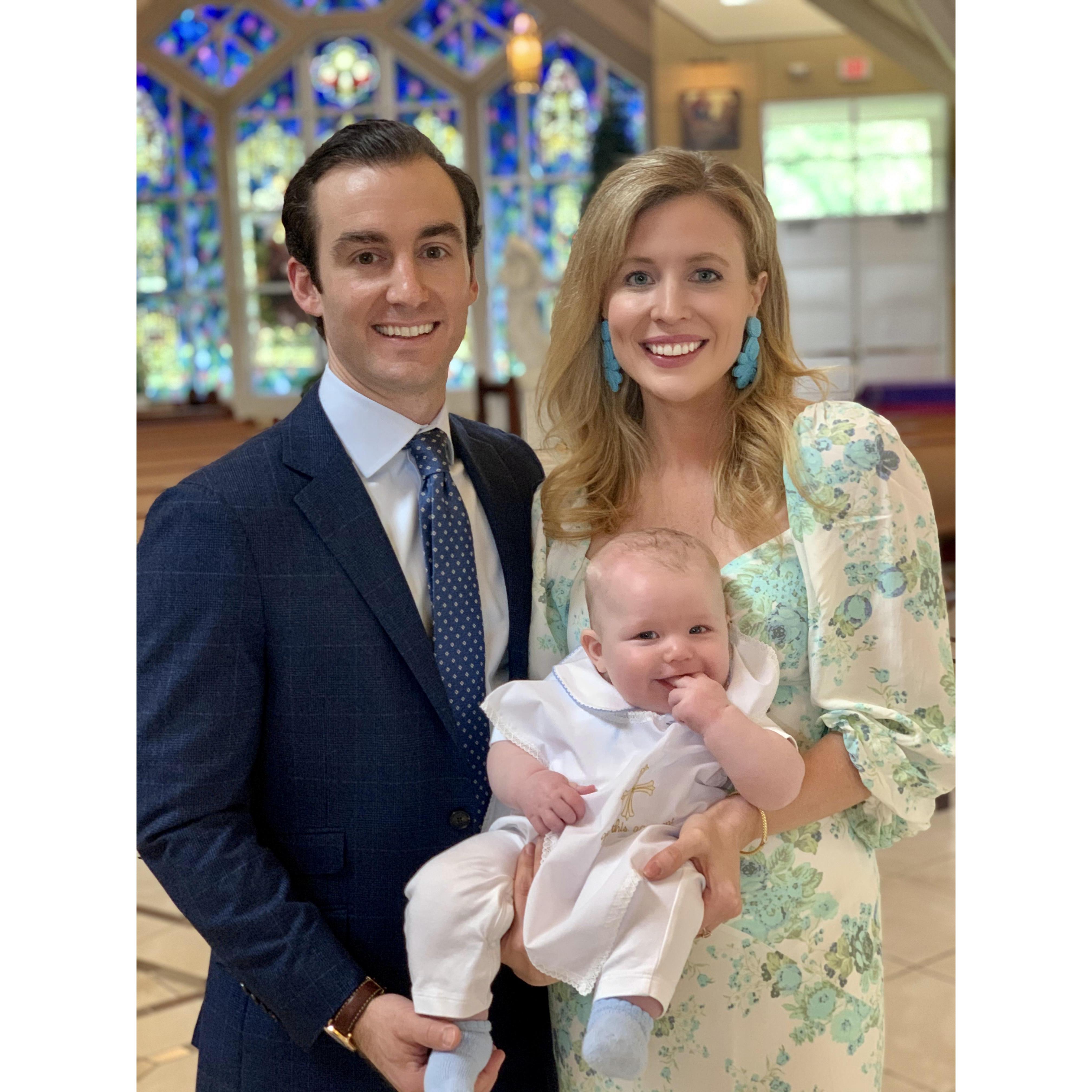 With our godson Teddy!
