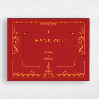 Red Wedding Thank You - Sona