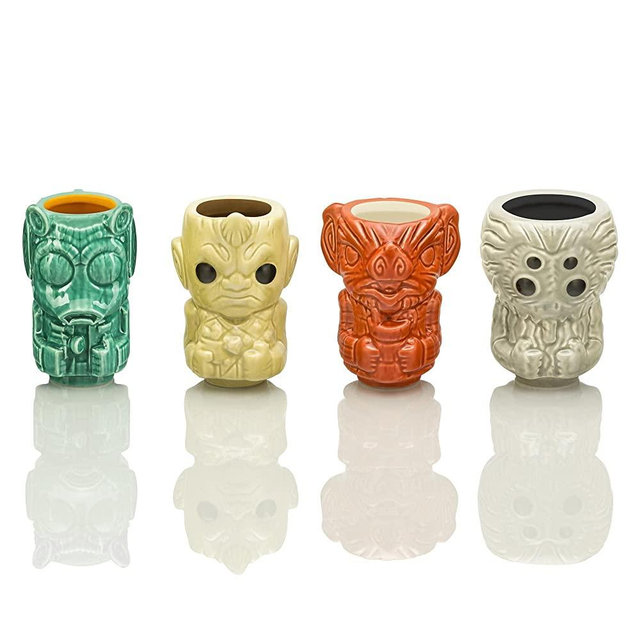 Geek Tikis Star Wars Mos Eisley Cantina Series 3-Ounce Mini Muglets, Set of 4 | Tumbler Cocktail Glasses For Home Barware Set | Coffee Cups For Espresso, Lattes | Kitchen Gifts and Collectibles