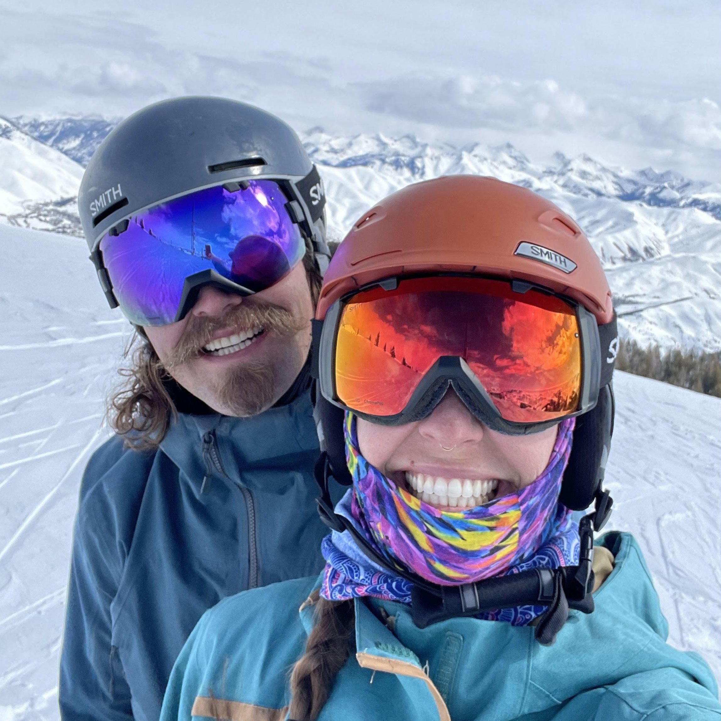 Our first big ski trip!  Sparked by a family trip to Utah with Zach's family-- we were both working remotely, so we stayed in the area.  Utah, Wyoming, Idaho! Still not sick of each other-- right on!