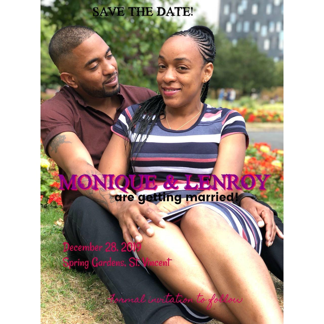 Our Save the Date cards.