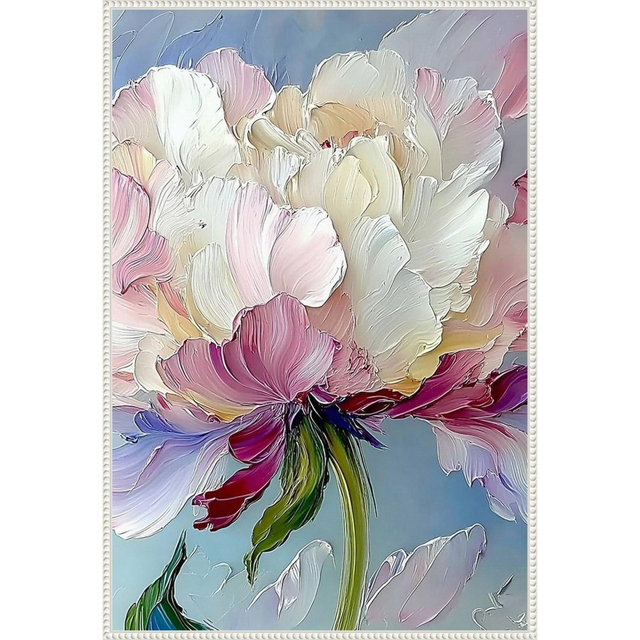 Amanti Art 28"x41" Floral Elegance I by Tradelink Inhouse Artist Framed Canvas Wall Art