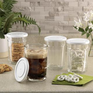 8-Piece Working Glass Storage Jar Set