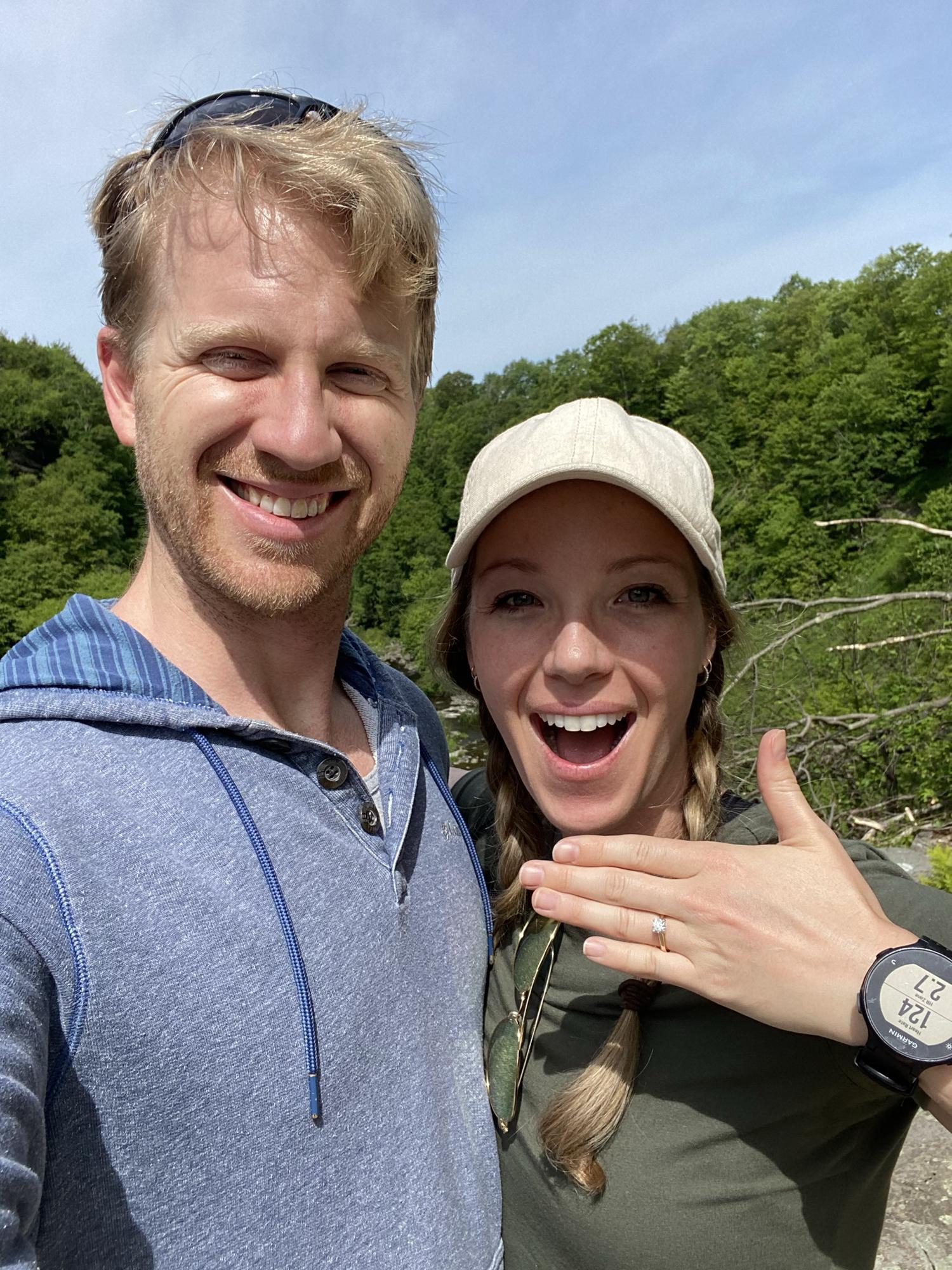 Happy fiancés