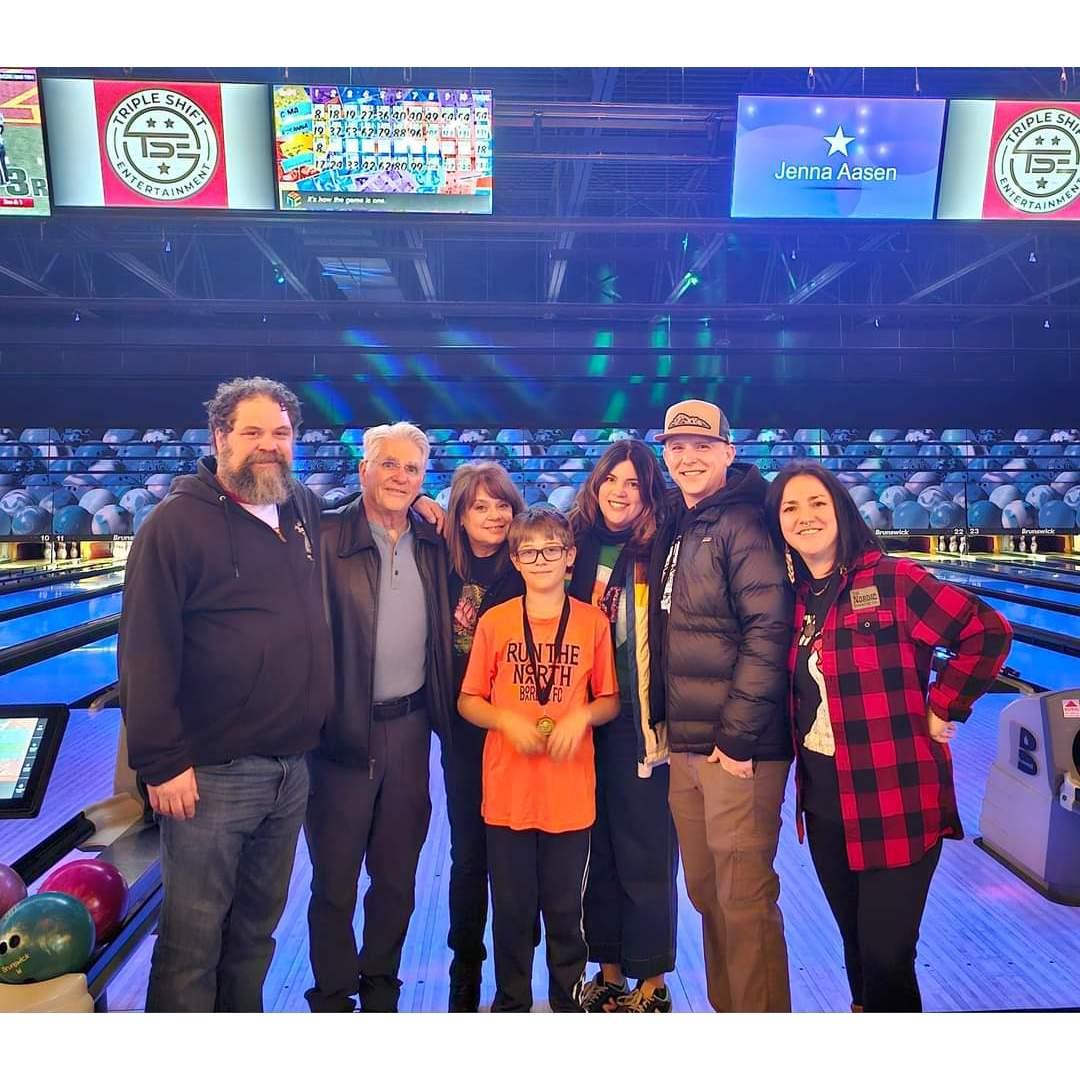 Bowling with Abbe's family!