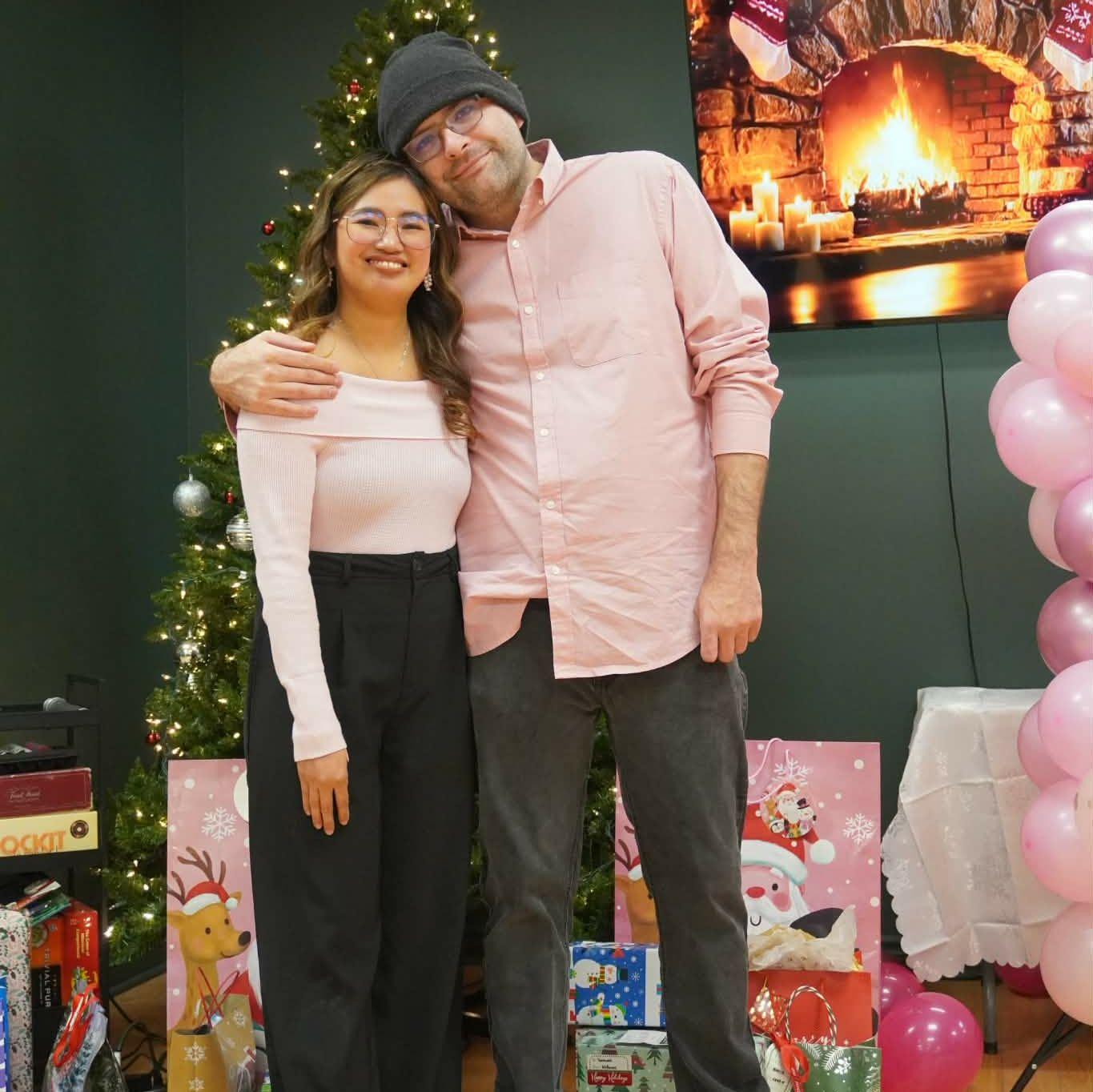 Together at a Christmas Party
