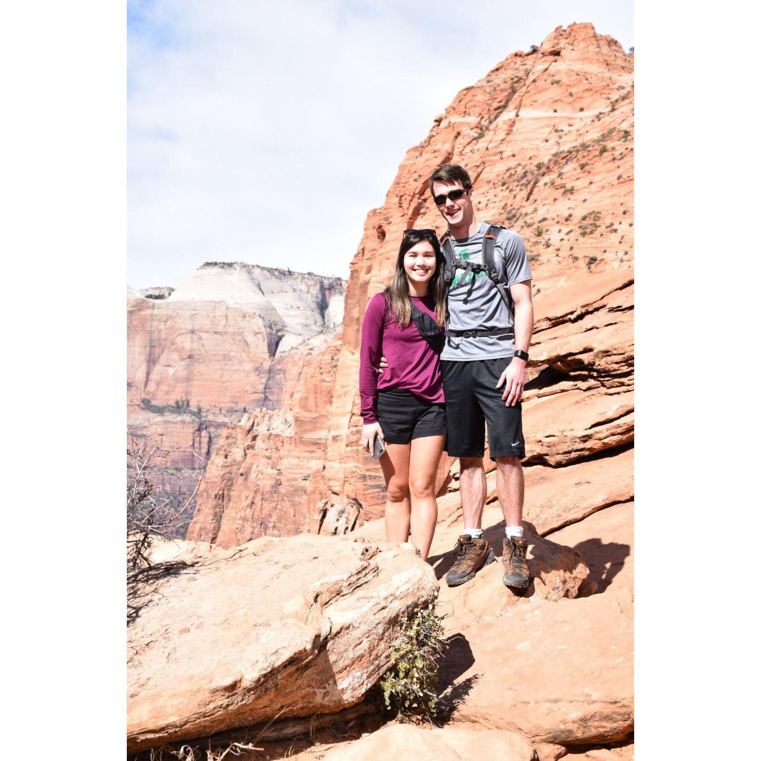 Leaving Zion and on the way to our engagement!