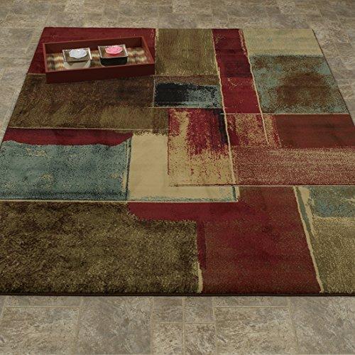 Casamode Area Rug, 5'3" x 7'3", Multicolor Squares
