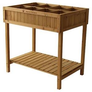 Herb Planter Square (Divider) FSC 100% - Brown - VegTrug