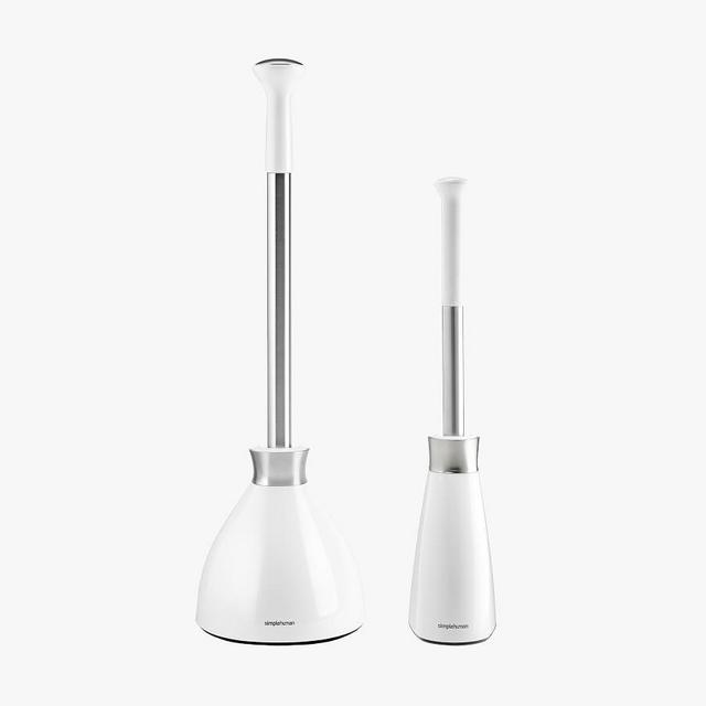 Simplehuman® Toilet Brush & Plunger, Set of 2, White
