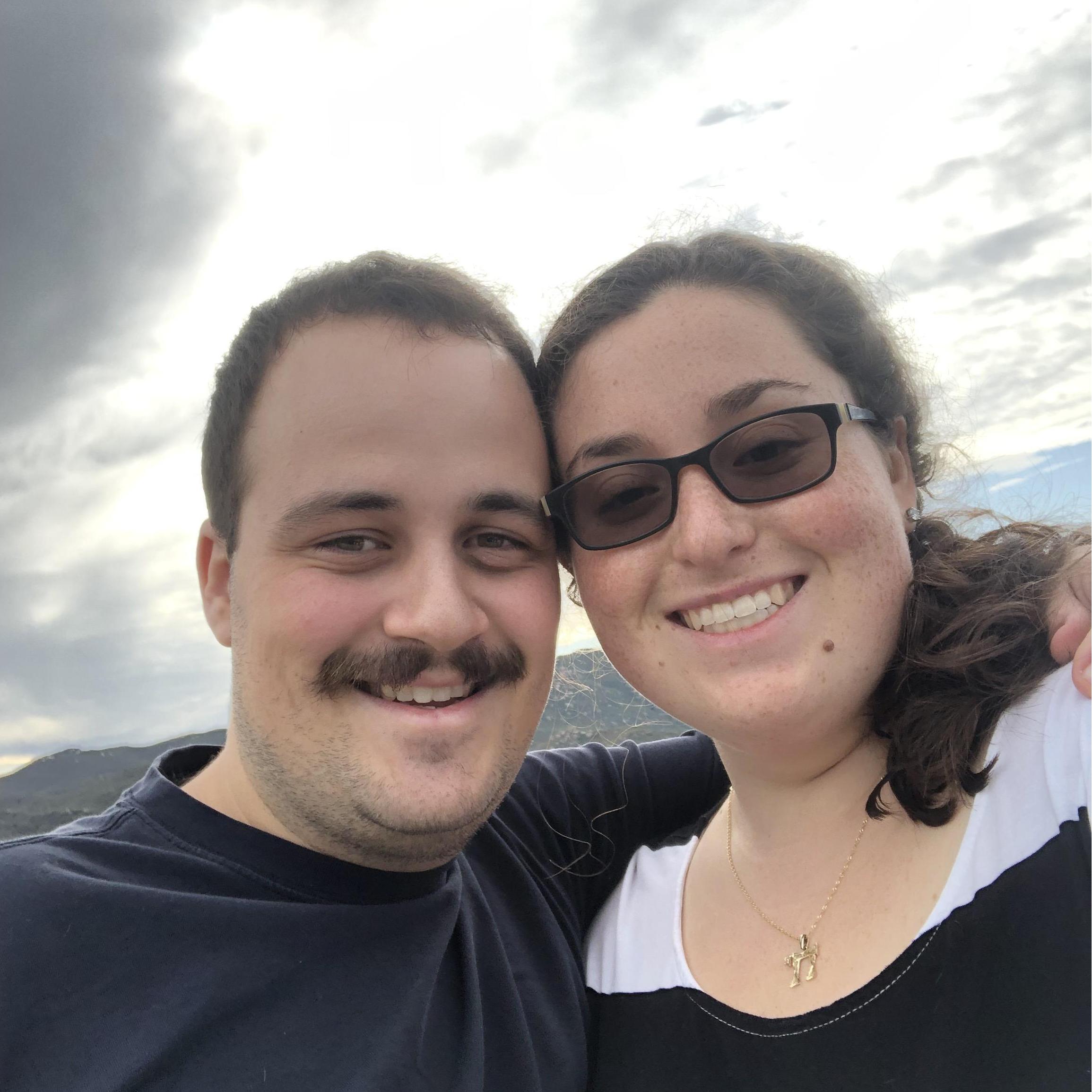 The drive moving Amy out of her apartment. We stopped to admire the view. December 2019