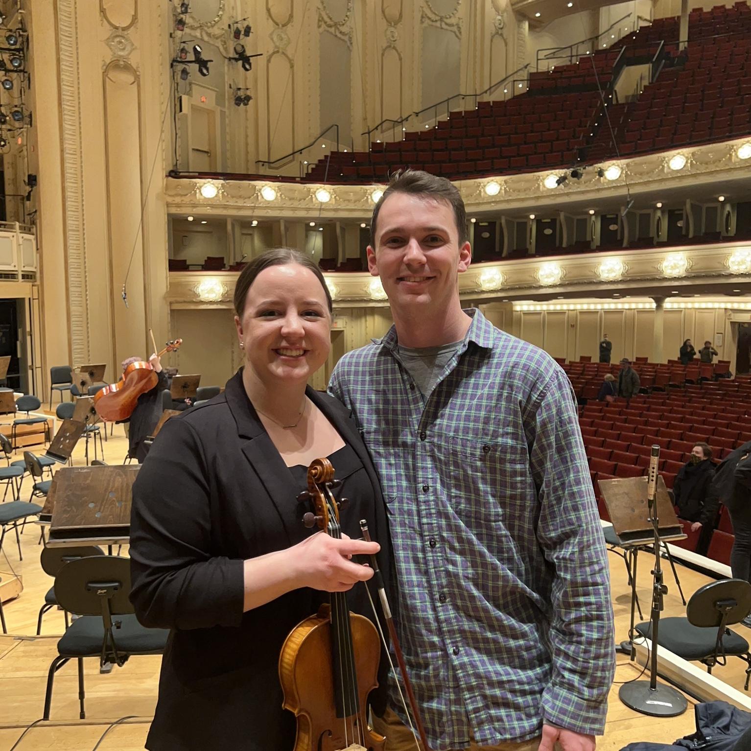 Brenna's orchestra concert at Symphony Center in Chicago!