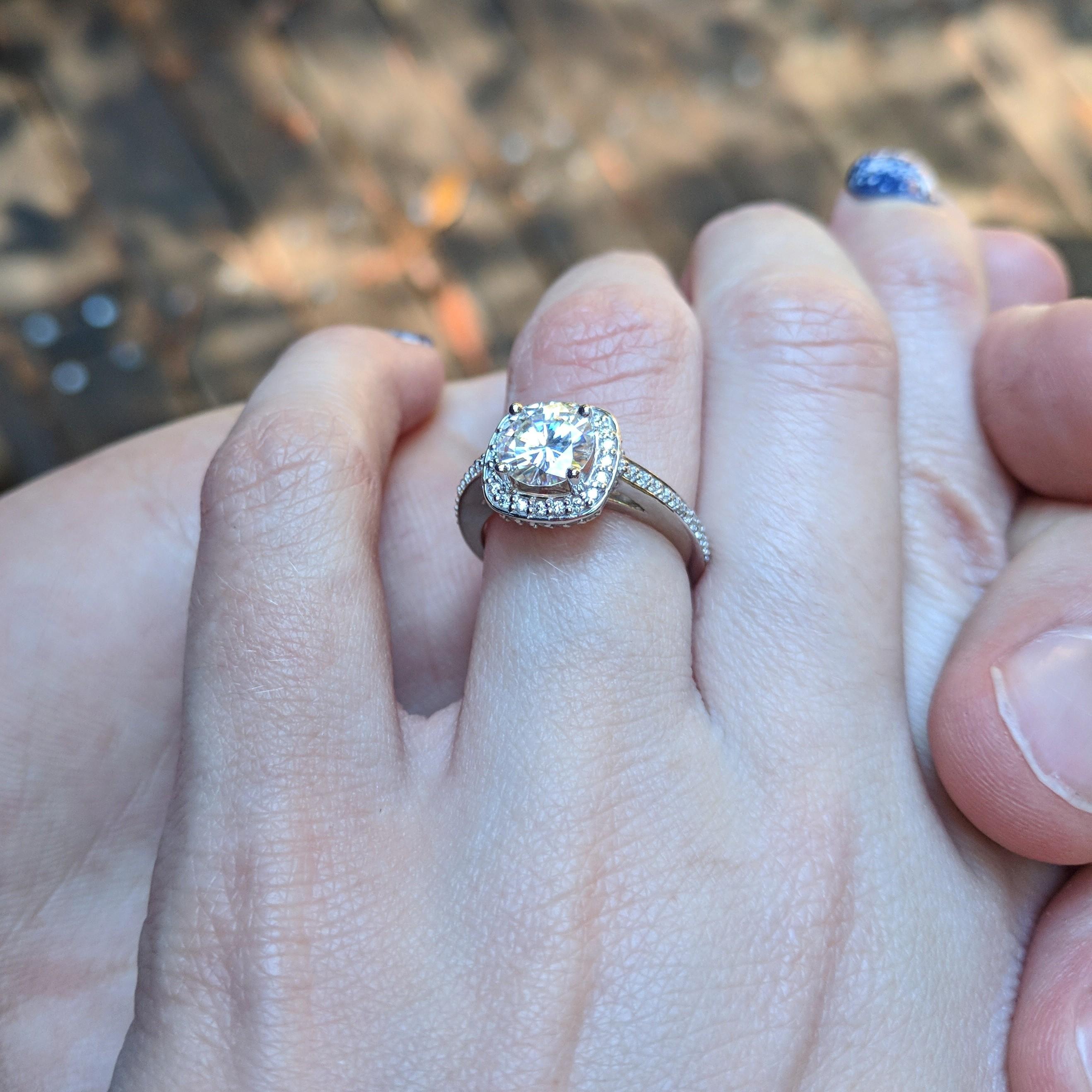 The ring and the sentiment.