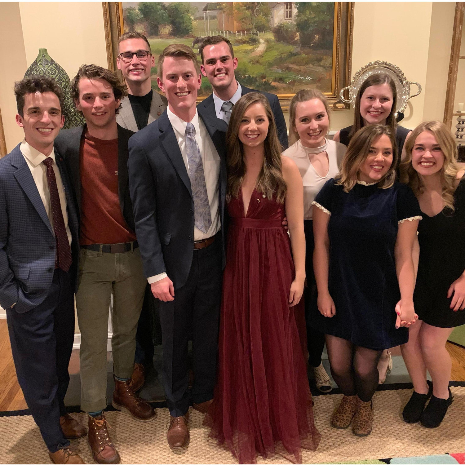 All of our best friends who spoke at our pinning, senior year of college!