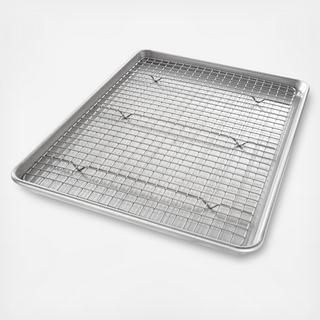 2-Piece Half Sheet & Baking Rack Set