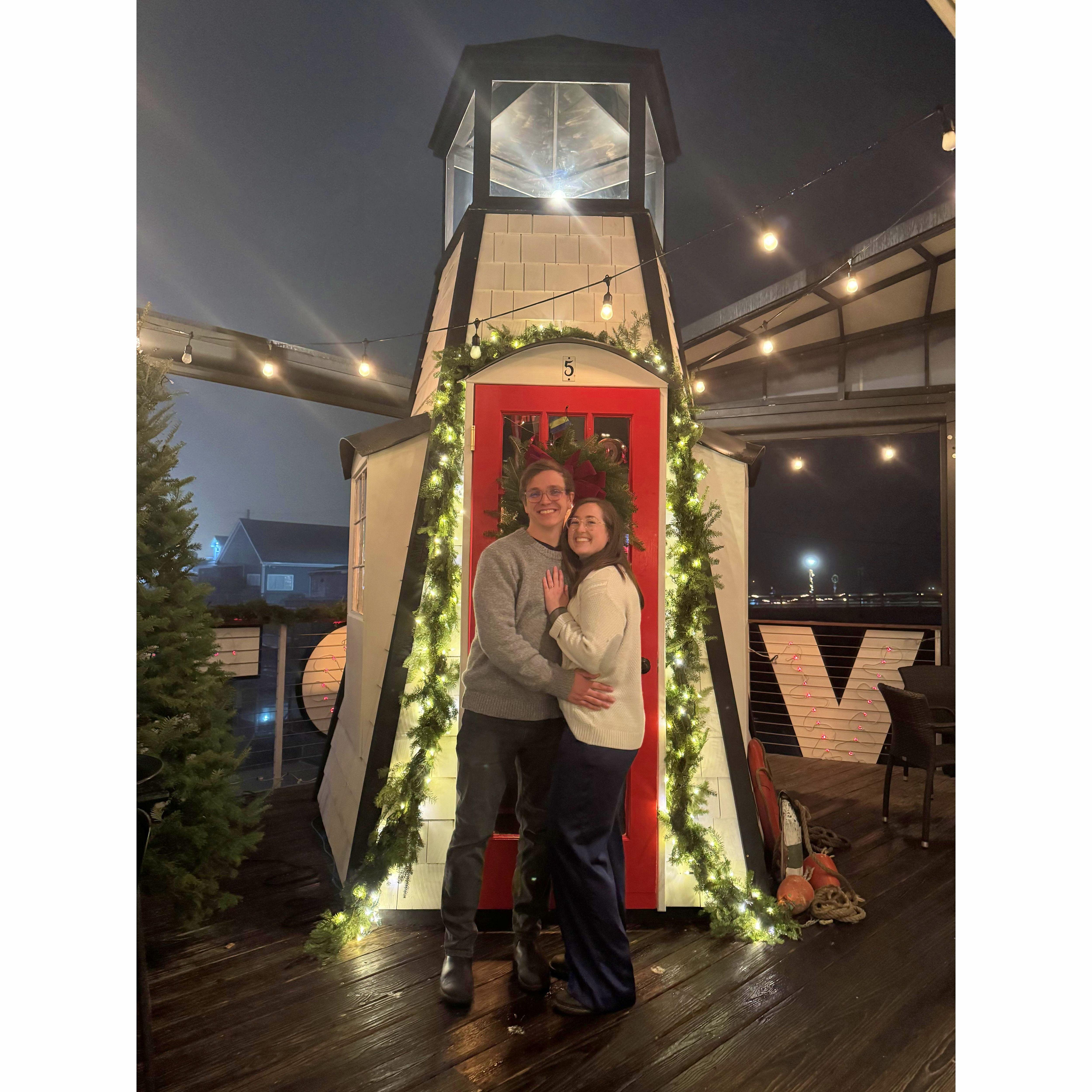 Newly engaged in Kennebunkport <3