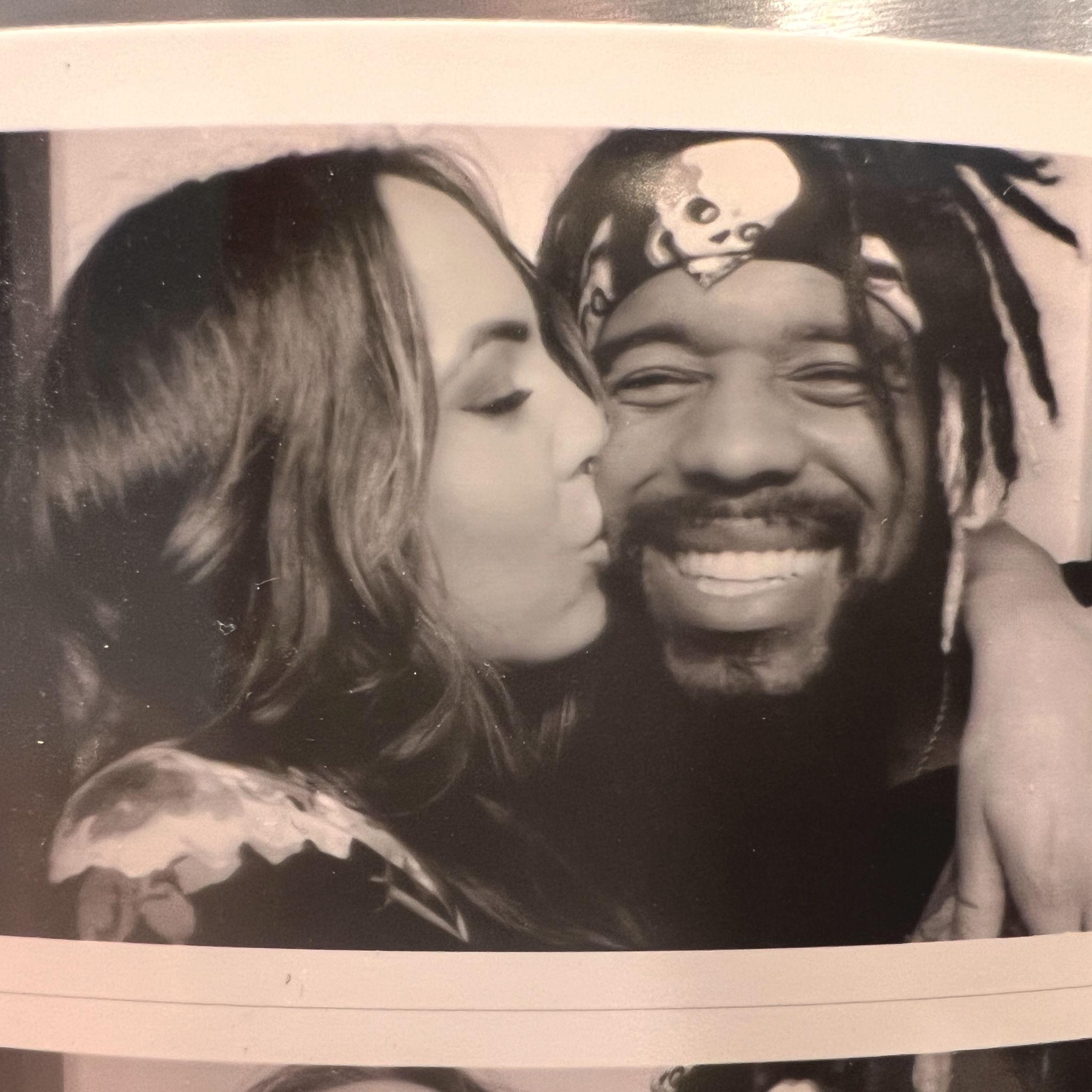 The first photo we took together and one (of many, many, many) photobooth photo strips.