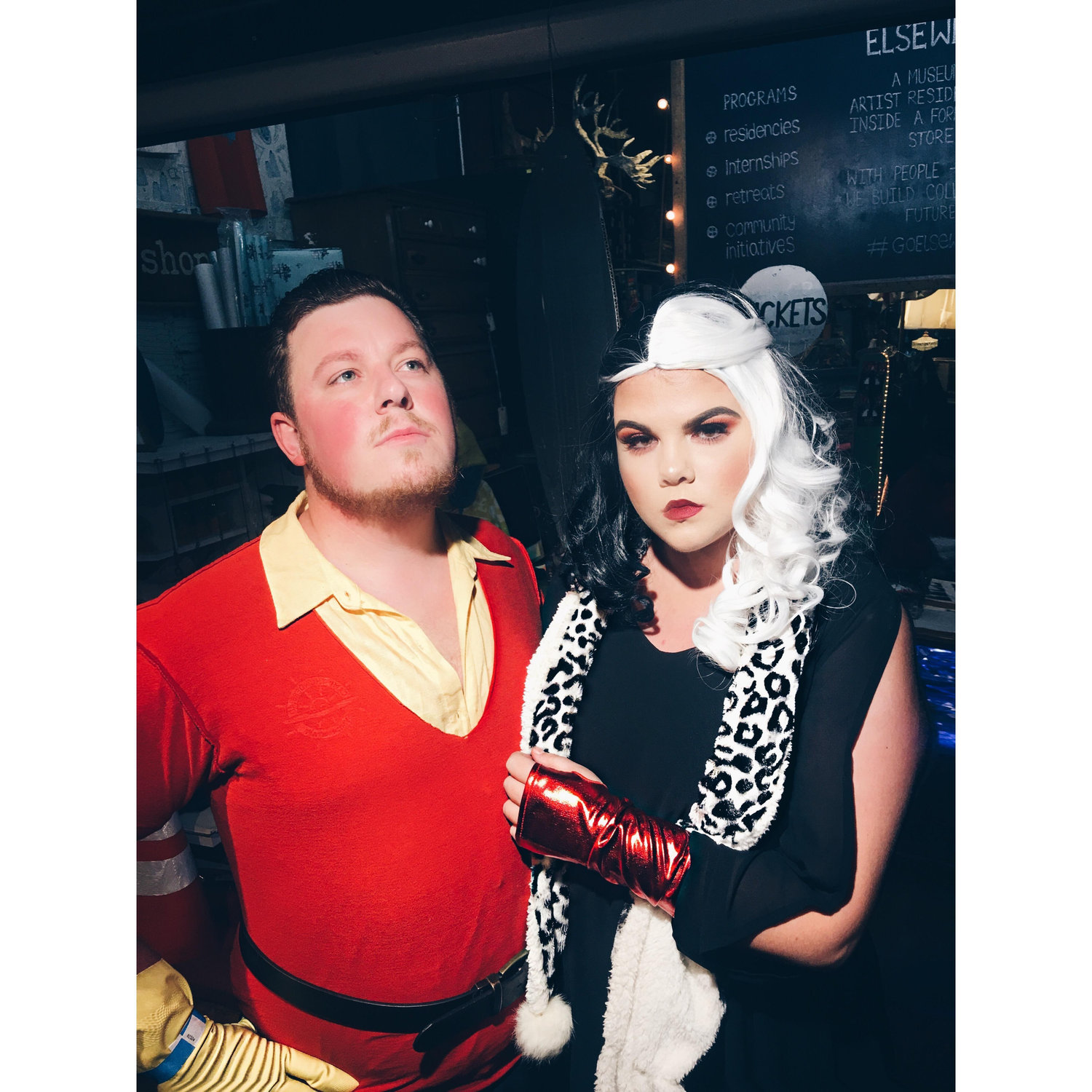 two disney villains walk into a bar on halloween