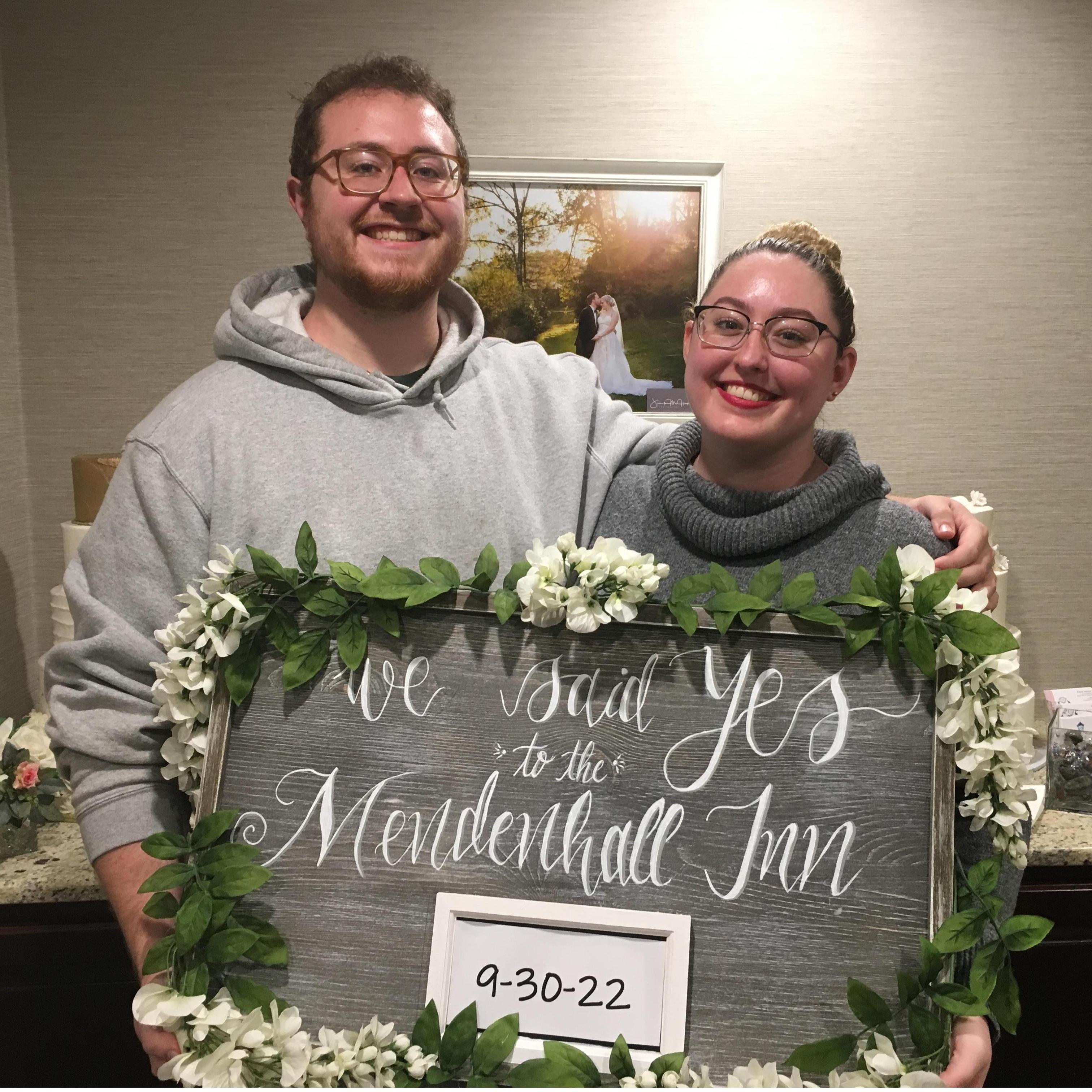 Booking our venue at Mendenhall Inn! Oct 26, 2020