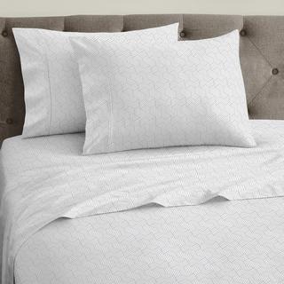 Cody Geometric Sateen HygroCotton® Performance 4-Piece Sheet Set