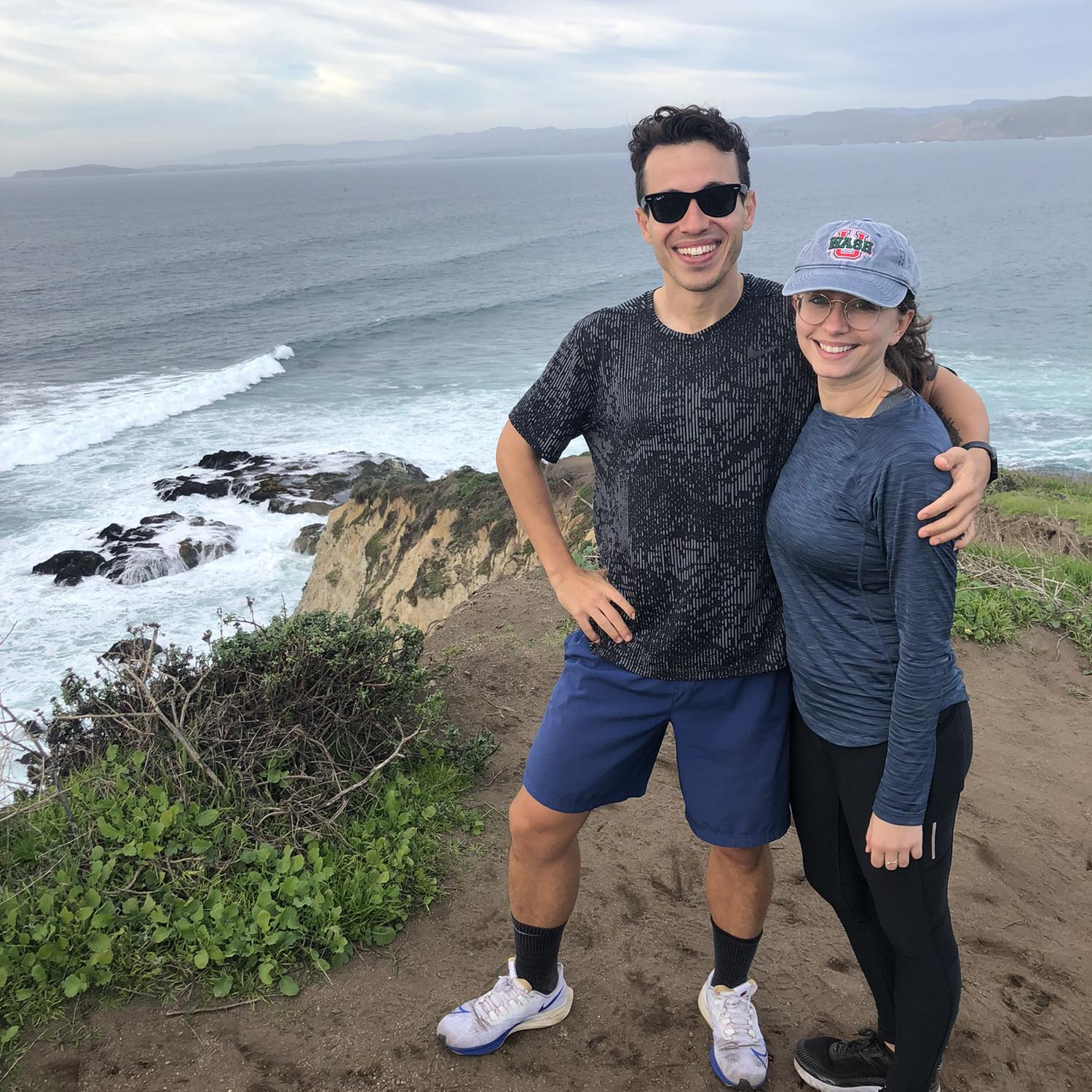 Enjoying a long hike with family and friends for Thanksgiving 2021 in Point Reyes, CA.