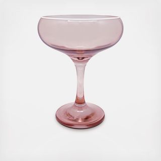 Fine Line Rimmed Coupe Glass, Set of 4