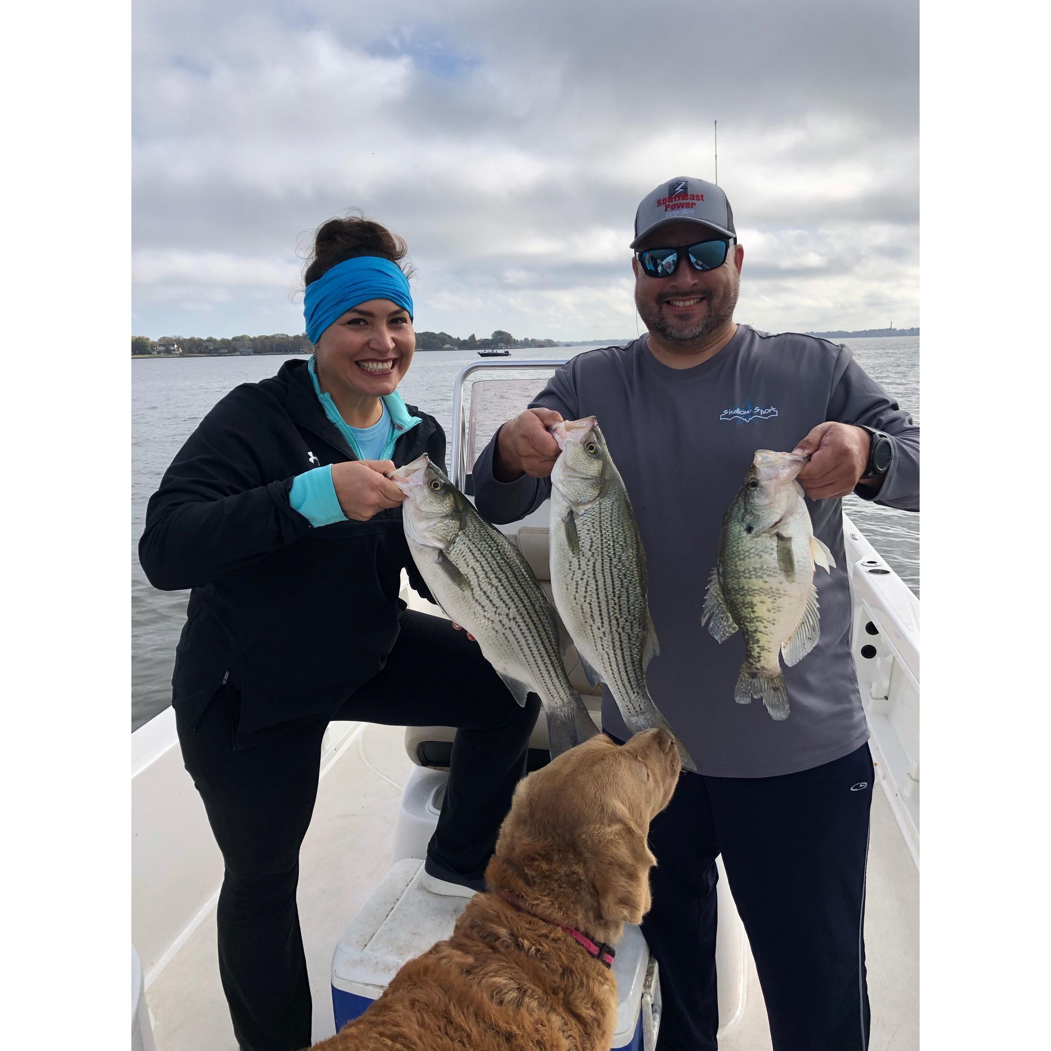 Guided Fishing trip For Sandras's Birthday!