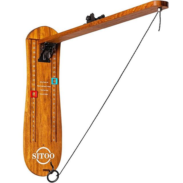 Ring Toss Game for Adults, Outdoors Games, Hook and Ring Game with Foldable Arm