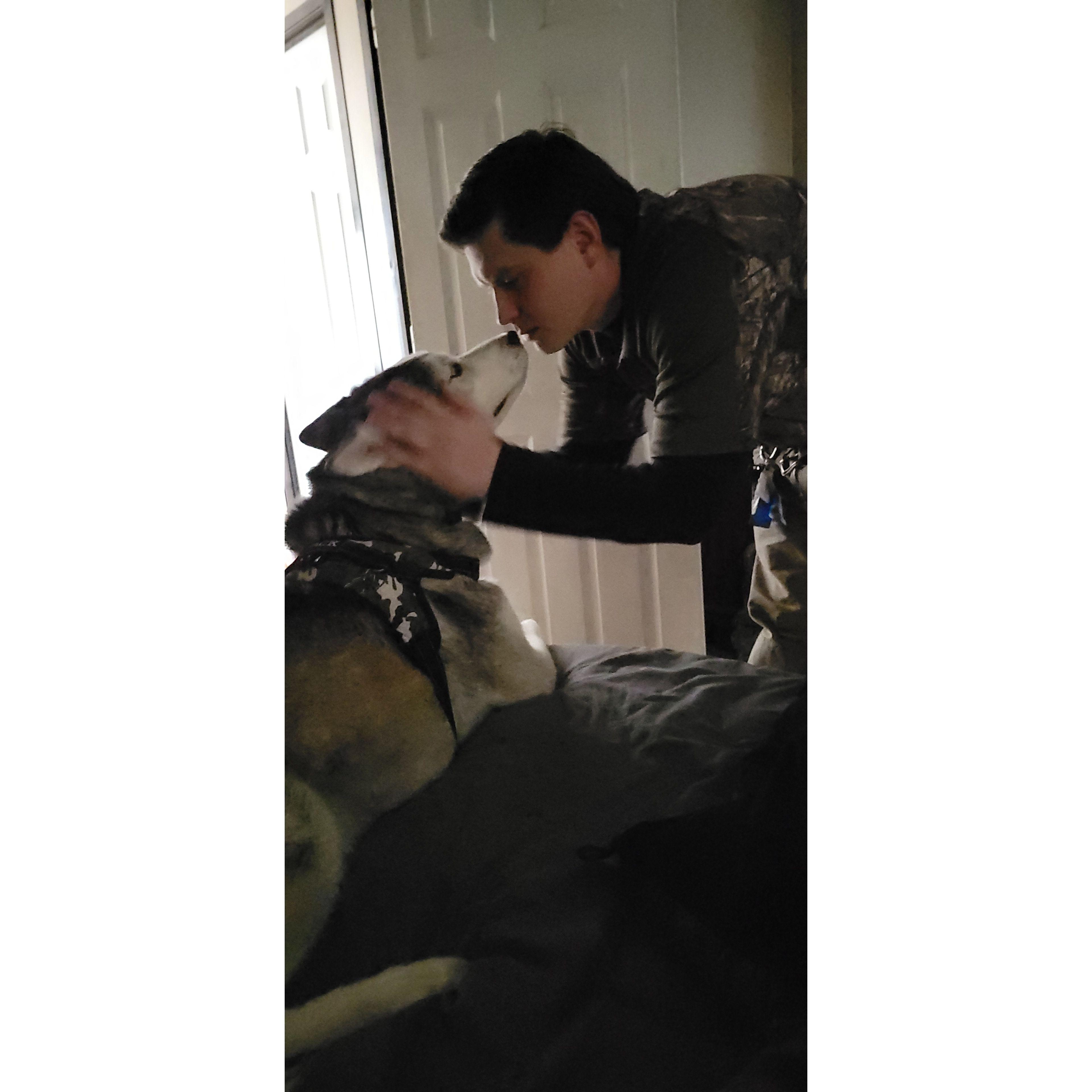 The dogs that we got through our love story!
