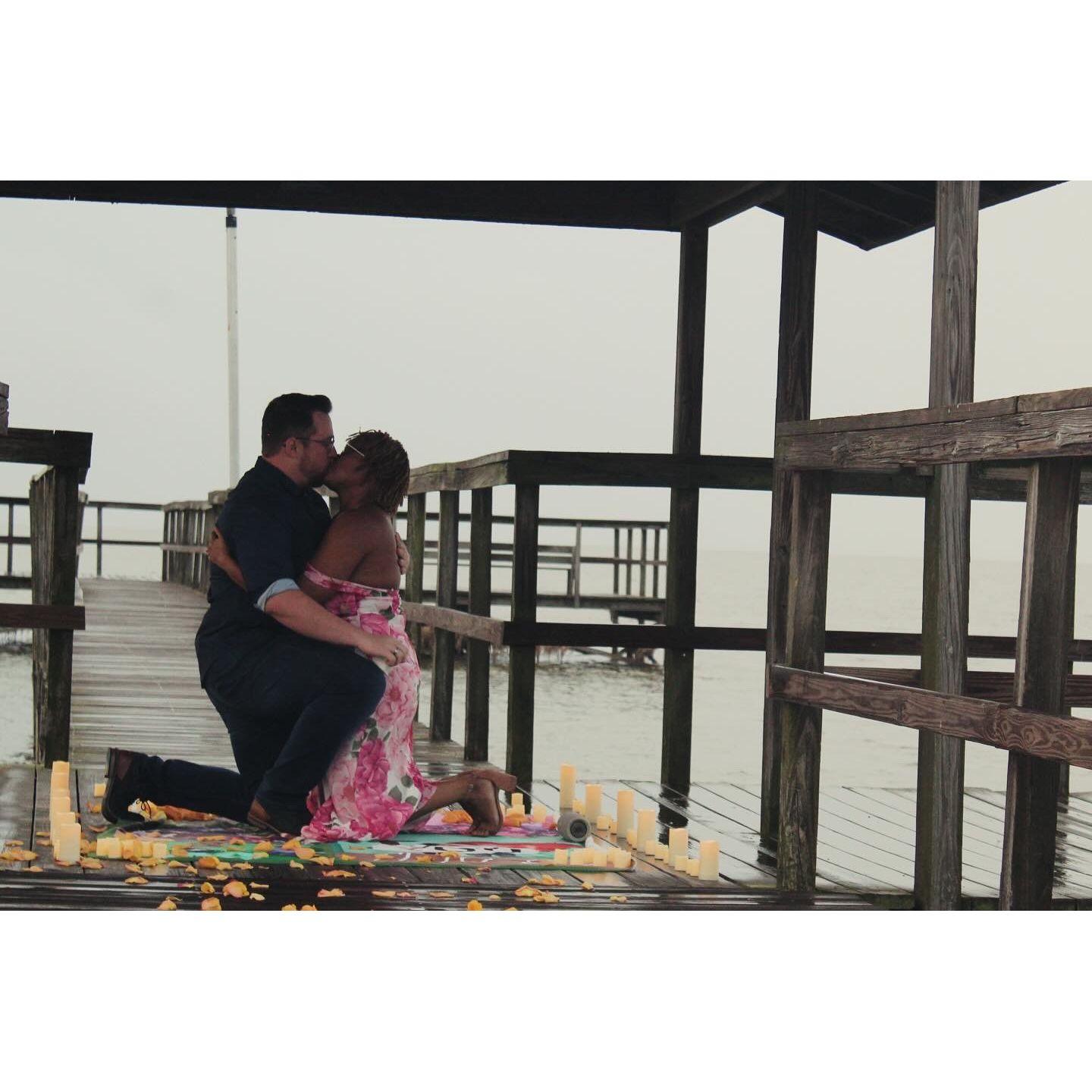 Actual engagement. It rained but it was perfecft