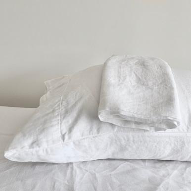 Linoto Linen Pillowcases in White