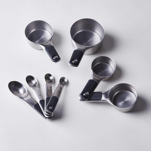 OXO 8-Piece Stainless Steel Measuring Cups and Spoons Set