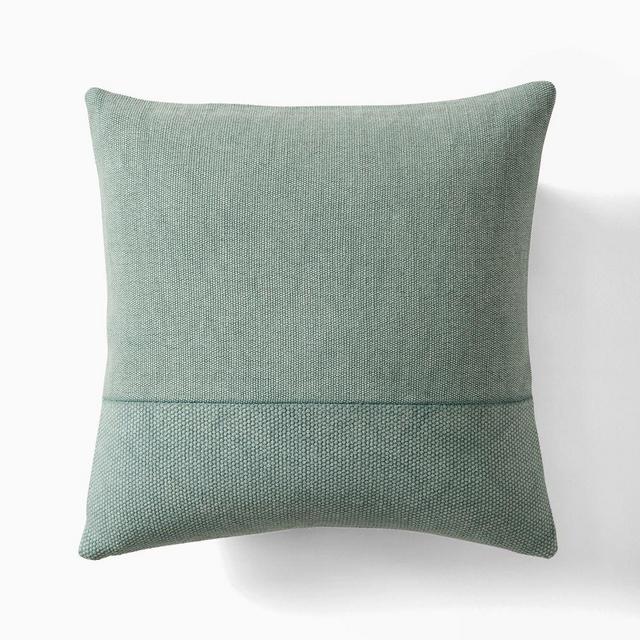 Cotton Canvas Pillow Cover, 18X18, Eucalyptus