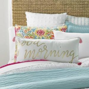 Good Night Good Morning Pillow | Grandin Road