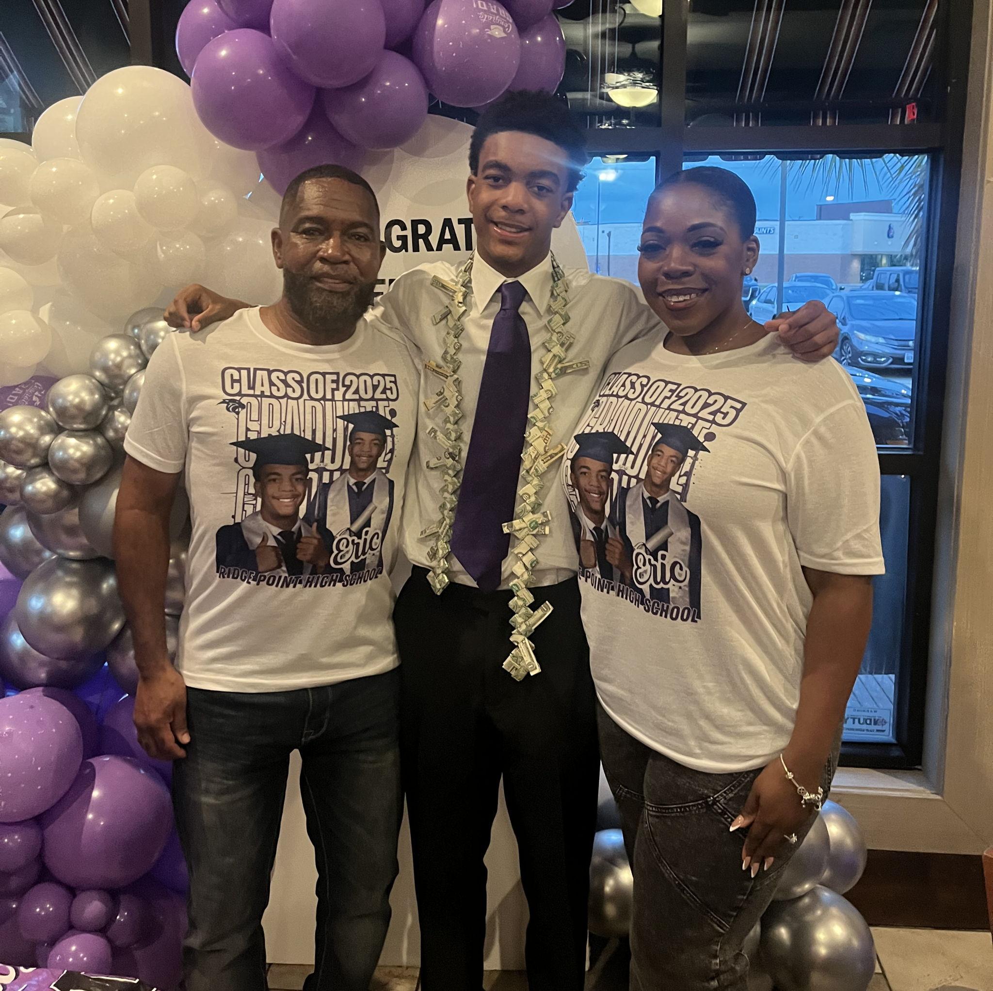 Celebrating Our Son Eric's high School Graduation before he headed to Stephen F. Austin University to continue his studies! Love you E!