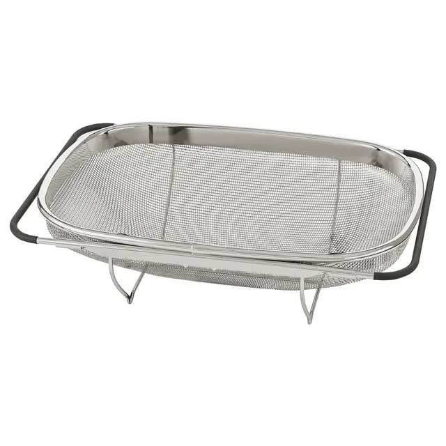 IDEALISK Colander, stainless steel/black13x9 "