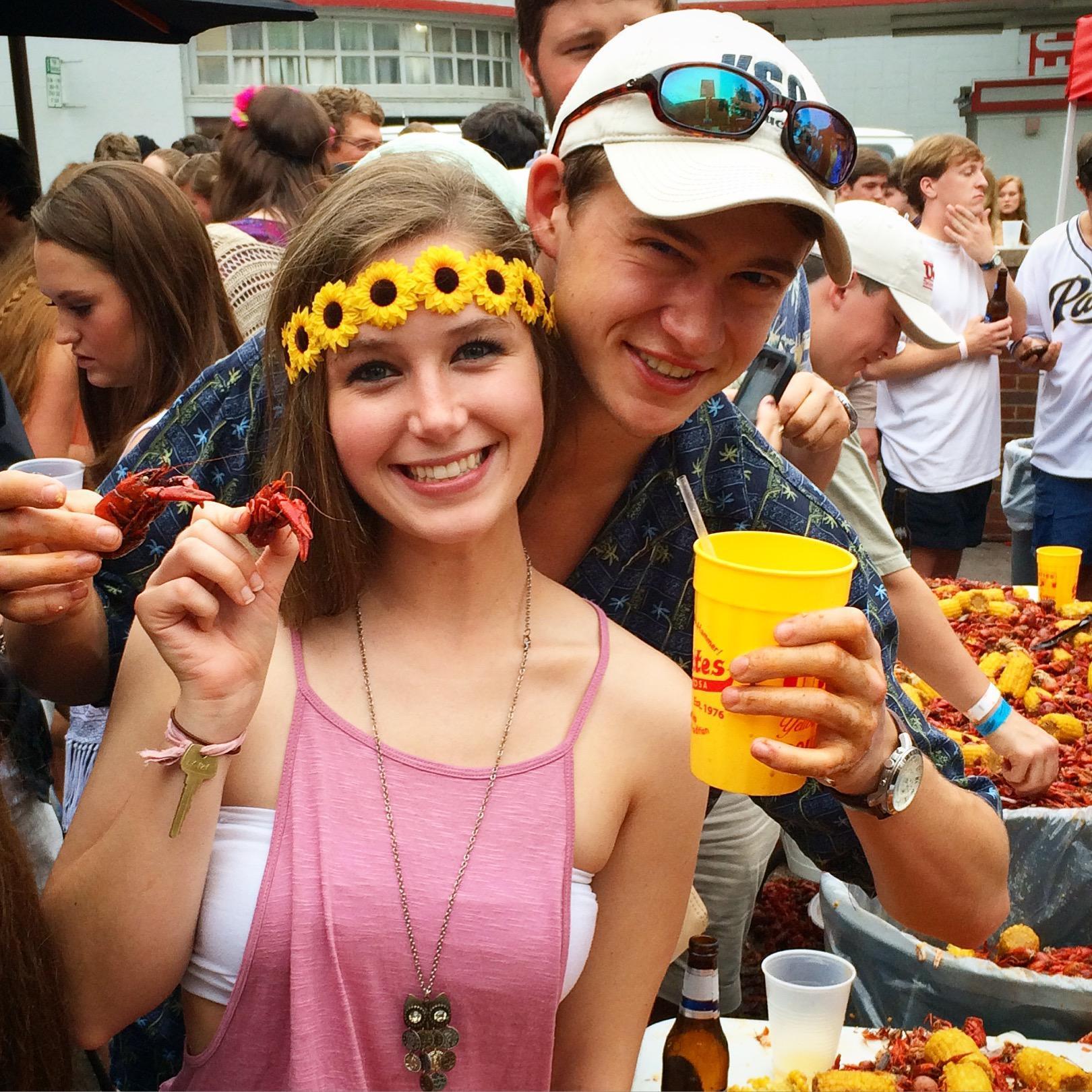 Crawfish boil at the classic Gallettes bar in Ttown!