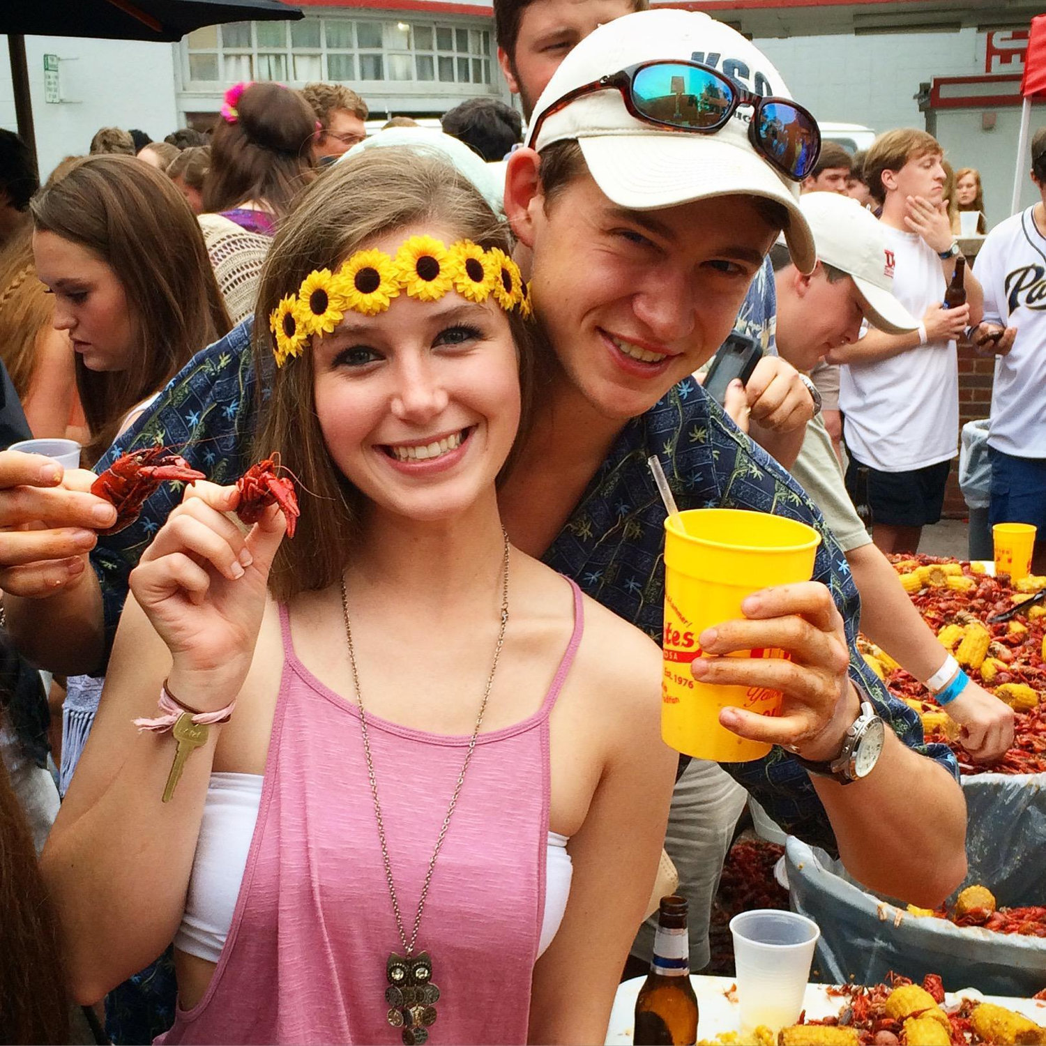 Crawfish boil at the classic Gallettes bar in Ttown!