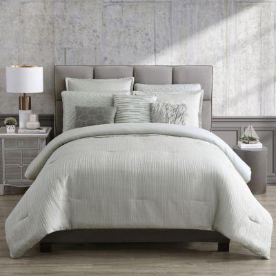 Nollie 9-Piece Full/Queen Comforter Set in Grey