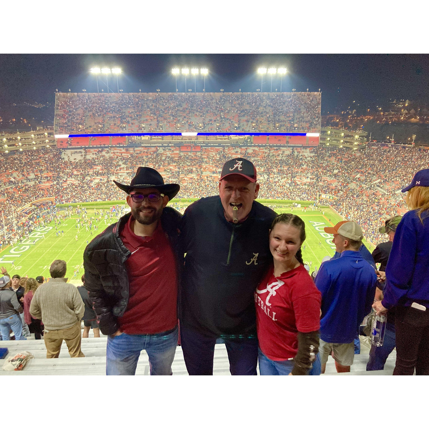 Alissa's first time attending the Iron Bowl with Will and his father, Billy! - November 2023