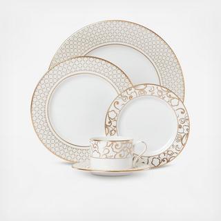Venetian Lace Gold 5-Piece Place Setting, Service for 1